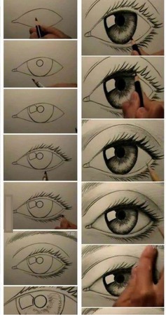 drawing eyes